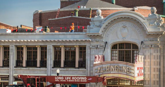 Rubber Roofing on Al Ringling Theater in Baraboo Wisconsin