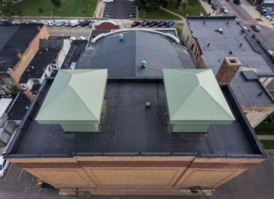 Rubber Roofing on Al Ringling Theater in Baraboo Wisconsin