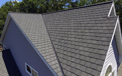 House with traditional roofing