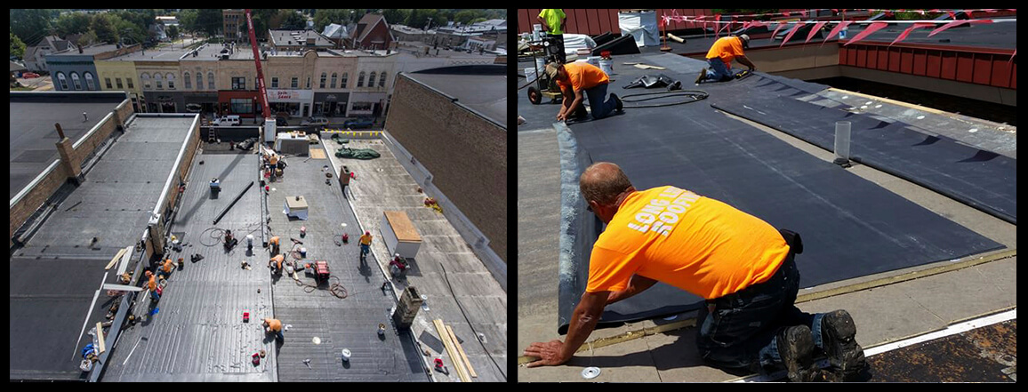 Installing new roofing