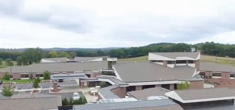 Shingle Roofing project on Divine Savior Health Campus in Portage Wisconsin