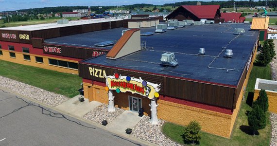 Knuckleheads aerial view new roofing