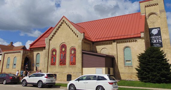 Rubber And Metal Roofing Portage Preforming Arts Center in Portage Wisconsin