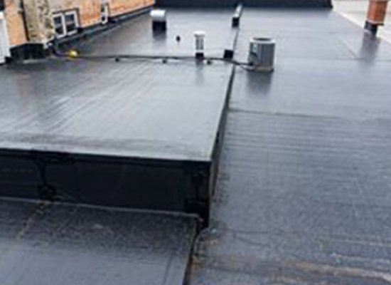 Rubber Roofing on Spa Serenity in baraboo Wisconsin