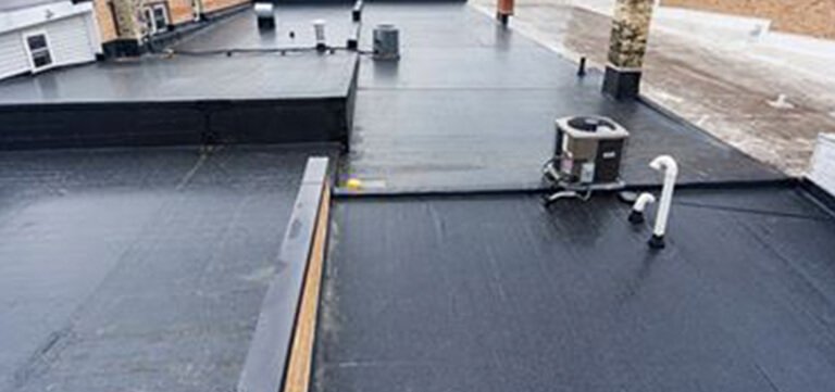 Rubber Roofing on Spa Serenity in baraboo Wisconsin