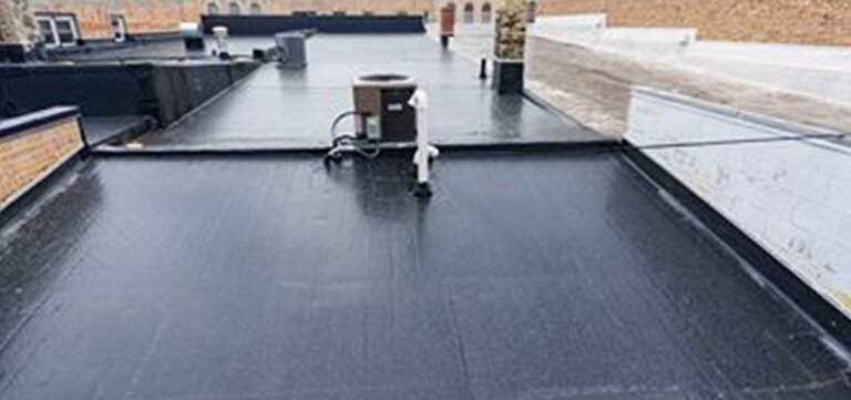 Rubber Roofing on Spa Serenity in baraboo Wisconsin