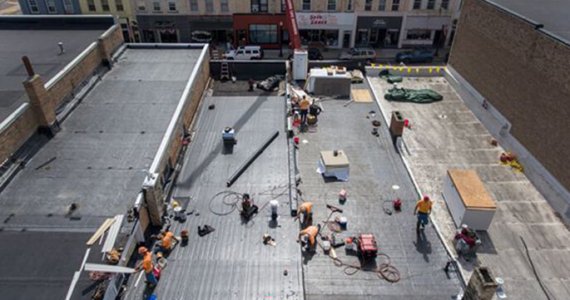 Spa Serenity aerial view new roofing